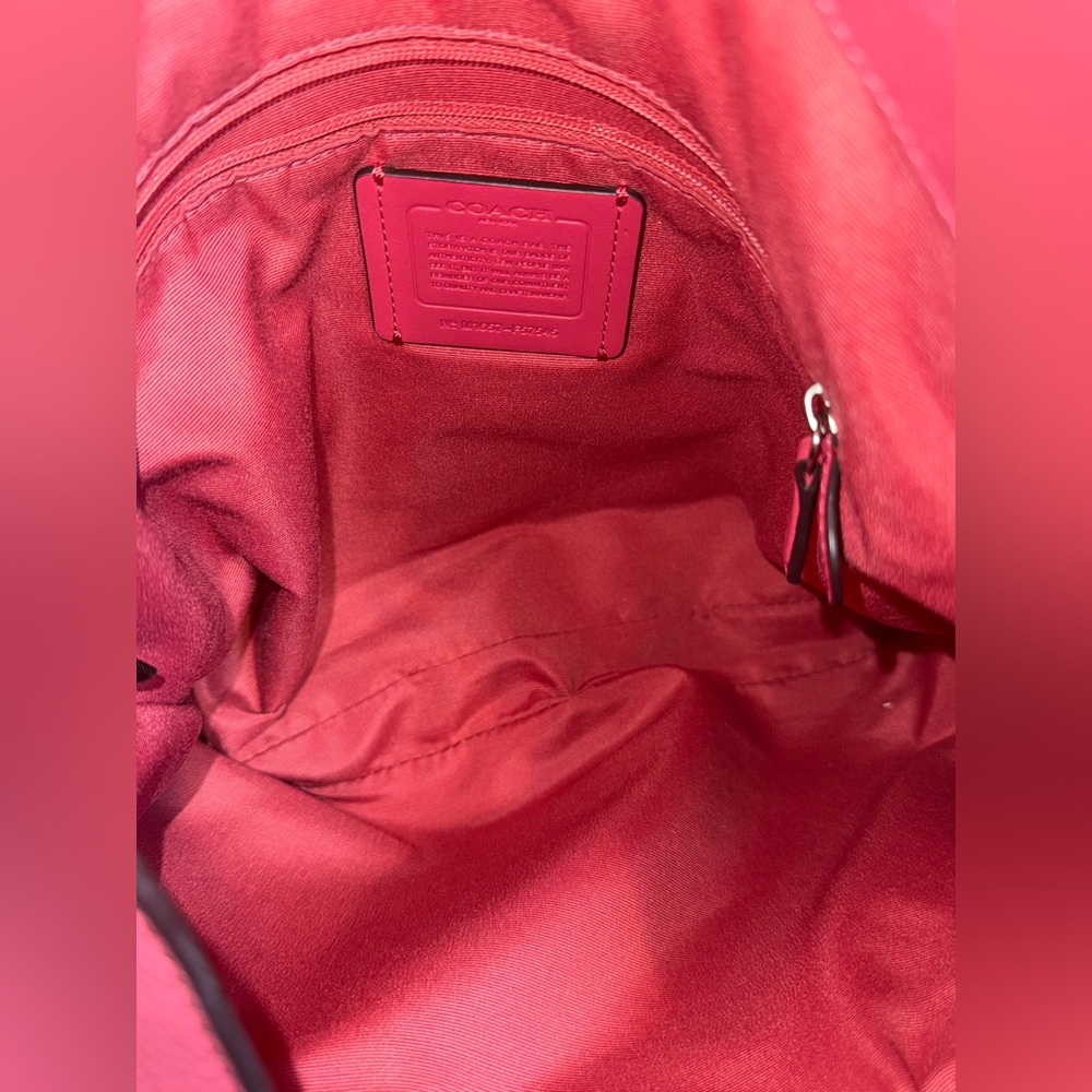 Coach Pink Leather Shoulder Bag - Picture 13 of 15
